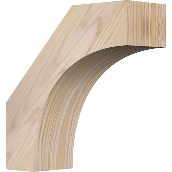 Ekena Millwork 3 1/2"W x 10"D x 10"H Westlake Smooth Knee Brace, Douglas Fir BRC04X10X10WTL00SDF - main